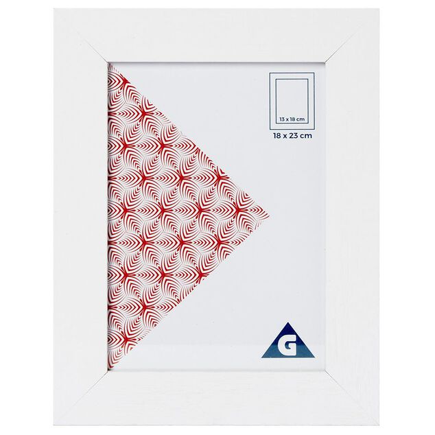 Cadre photo blanc 1 vue 13 x 18 cm