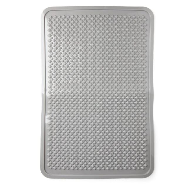 Tapis de liti&egrave;re 60x40cm PVC gris