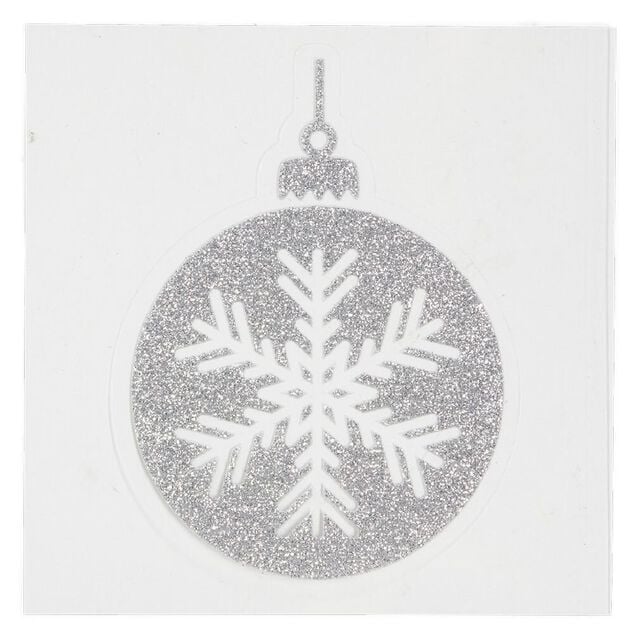 D&eacute;coration fen&ecirc;tre et mur boule de No&euml;l adh&eacute;sive (6 mod&egrave;les)