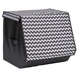 Bo&icirc;te de rangement &agrave; ouverture frontale motif chevron H35 cm