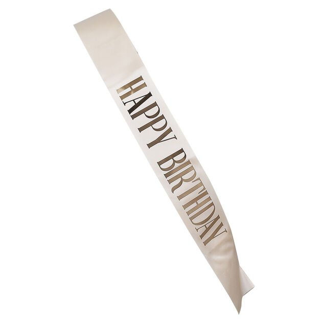 Écharpe anniversaire Happy Birthday L160cm (2 modèles)