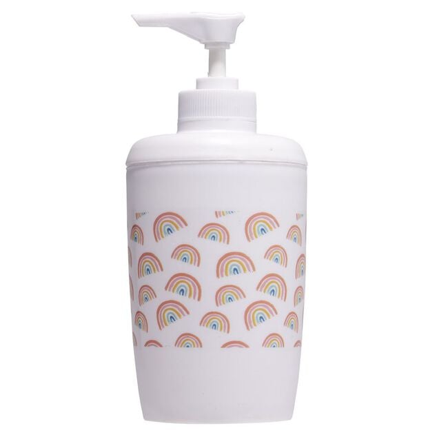 Distributeur de savon motif arc en ciel &Oslash;7xH15,6cm