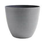 Pot rond plastique gris &Oslash;28,8xH25cm