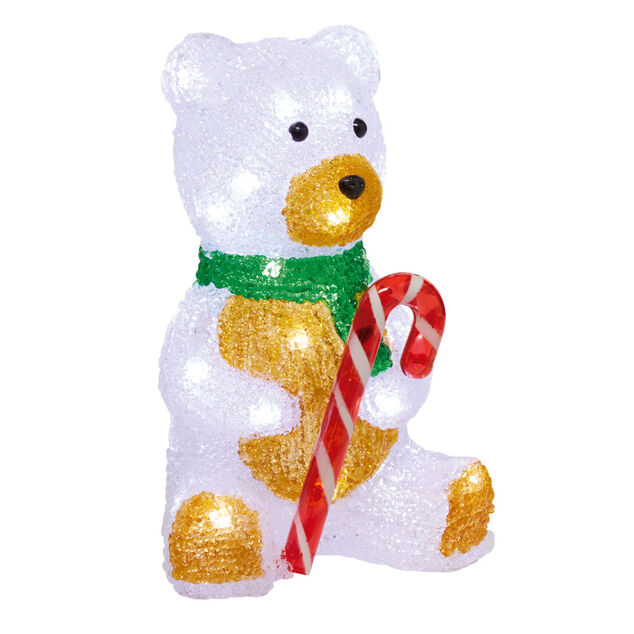 Ours de Noël lumineux 30Led H30 cm