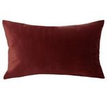Housse de coussin velours 30x50cm terracotta