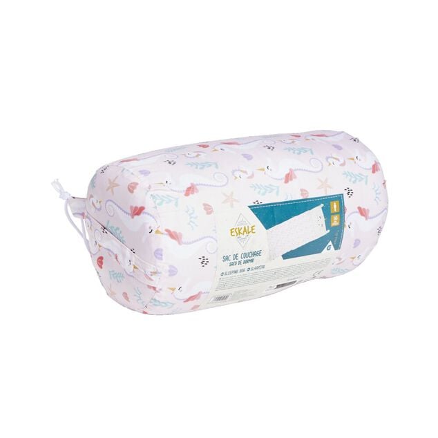 Sac de couchage enfant motif licorne rose 70x160cm