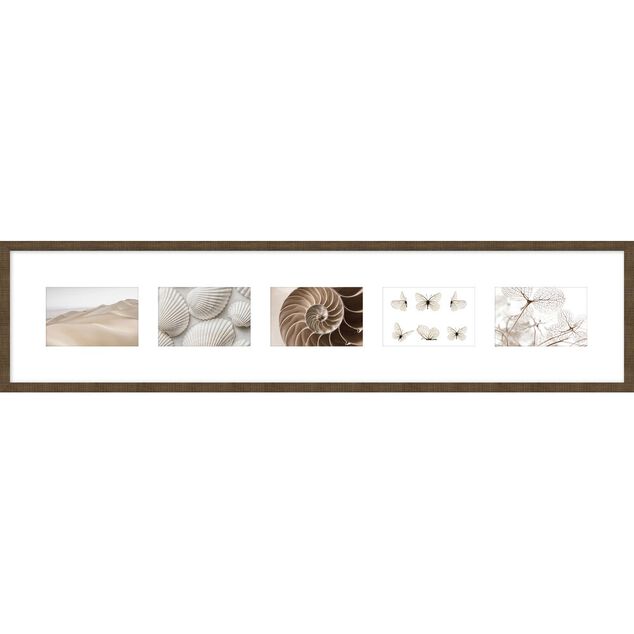 P&ecirc;le-m&ecirc;le 5 vues contour bois 23x96cm (2 mod&egrave;les)