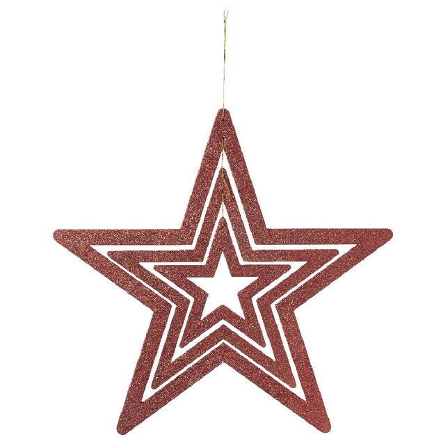 Suspension &eacute;toile rouge encastr&eacute;e XXL