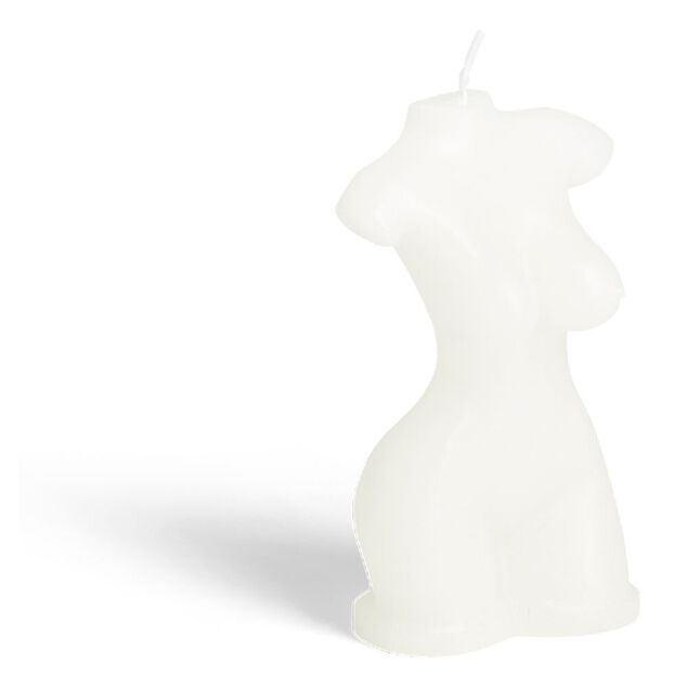 Bougie buste blanc 5x3,5xH7,5cm