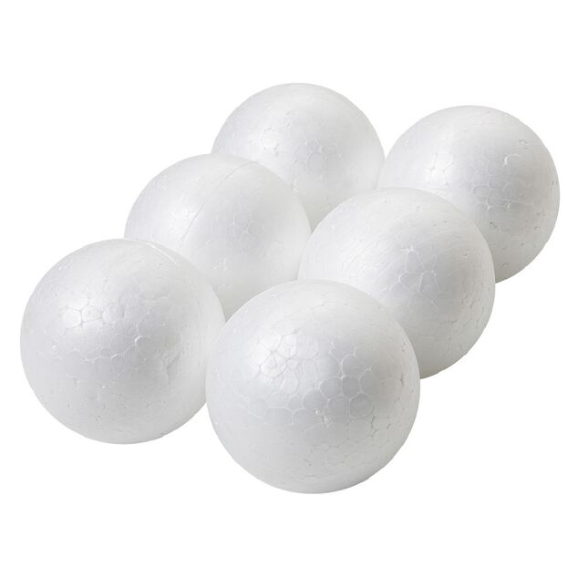 Boule de No&euml;l blanche x6