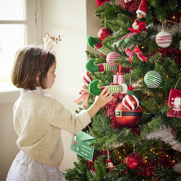 Jambe lutin No&euml;l &agrave; planter H56cm (2mod&egrave;les)