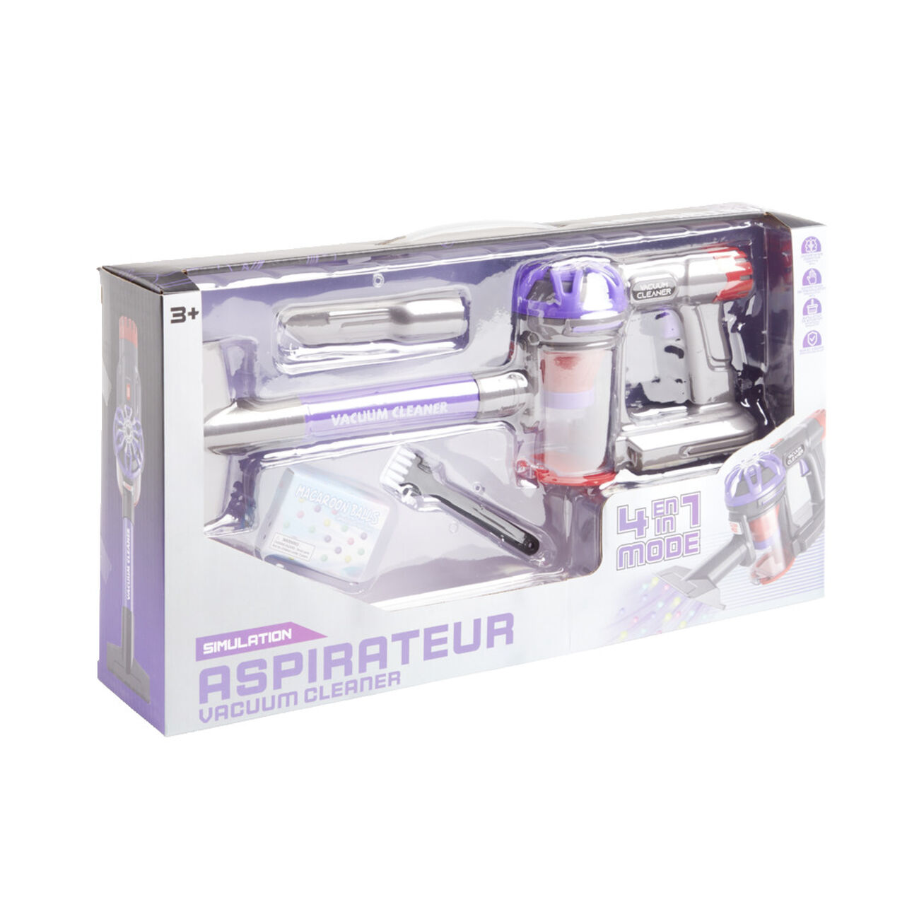 Aspirateur Jouet Enfant – Mini Aspirateur En Plastique – Jeu De Rôle Ménager – Piles