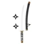 Kit d'accessoire ninja pour enfant avec sabre et 2 &eacute;toiles