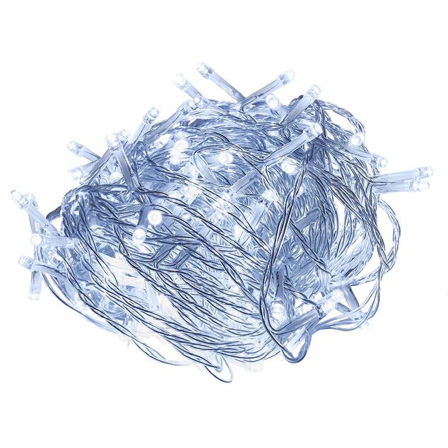 Guirlande électrique solaire 200 LED 19,9m d'éclairage multicolore