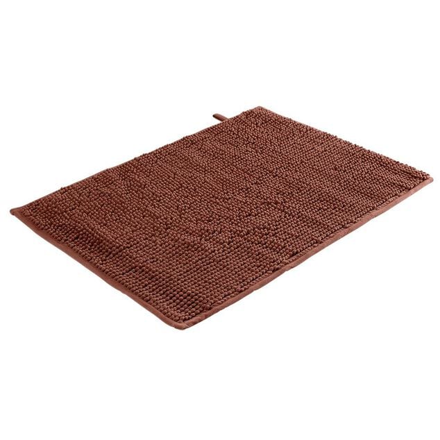 Tapis de bain antid&eacute;rapant ultra-absorbant terracotta 45x65cm