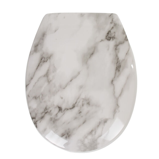 Abattant WC plastique duroplast style marbre frein de chute GIFI