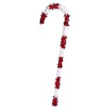 Sucre d'orge g&eacute;ant &agrave; poser rouge et blanc 1,10m