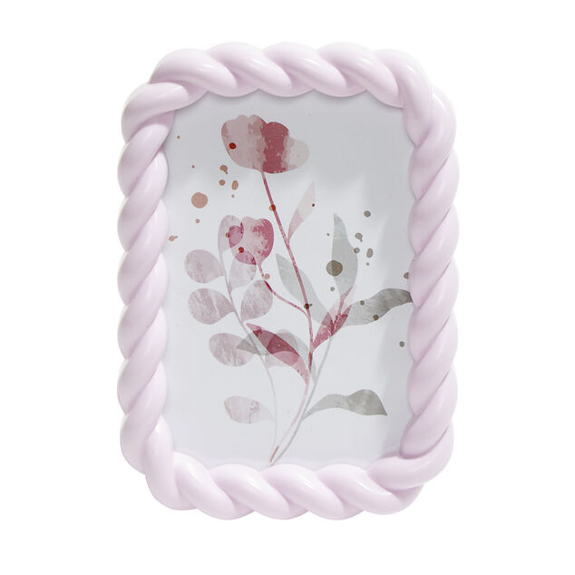Cadre photo plastique contour torsad&eacute; 13x18cm (4 mod&egrave;les)