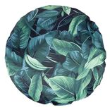 Coussin de jardin Neo rond motif feuillage vert &Oslash;40cm