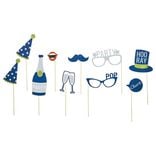 Ballon alu forme cadre photo avec accessoires photobooth 10 personnes