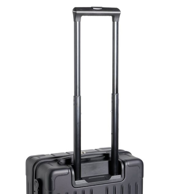 Valise cabine trolley &agrave; roulettes noir 38L petit mod&egrave;le