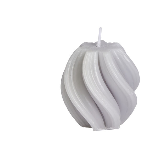 Bougie design vague 6x6xH6cm