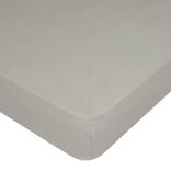 Drap housse sp&eacute;cial matelas gonflable gris 100% jersey 145x190cm