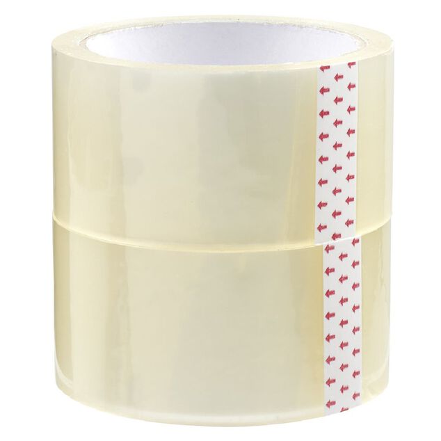 Rouleau adh&eacute;sif transparent L.50 m x2