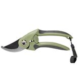 Sécateur de jardin acier carbone vert et gris