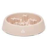 Gamelle anti-glouton 655ml caoutchouc rose