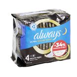 Serviette hygiénique x9 avec ailettes Always ultra secure nuit