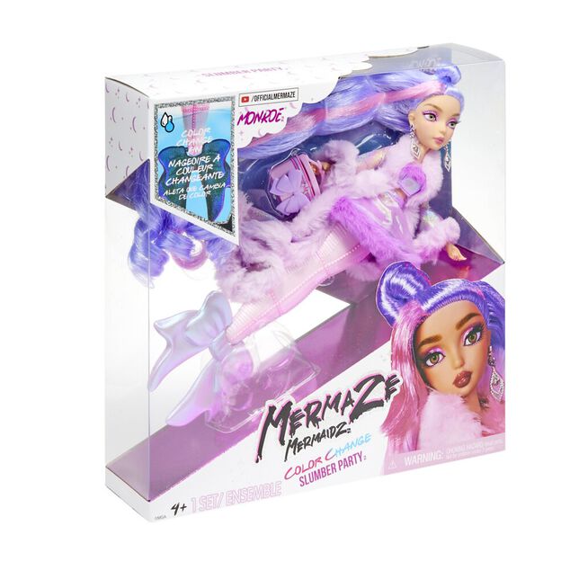 Poup&eacute;e mannequin sir&egrave;ne Mermaze Mermaidz changement de couleur L34cm (5 mod&egrave;les)
