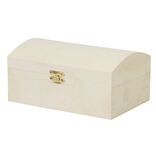 Boîte à bijoux en bois à décorer L18xl12xH8,5cm