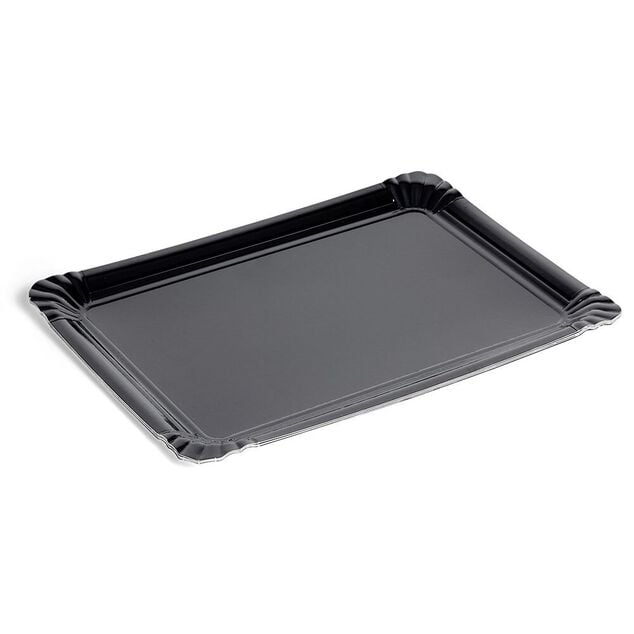 Plateau carton noir 23x33cm x5