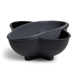 Bol apéritif avec poubelle gris