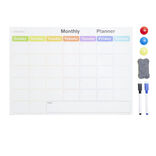 Calendrier mensuel magn&eacute;tique et 7 accessoires 42x30cm