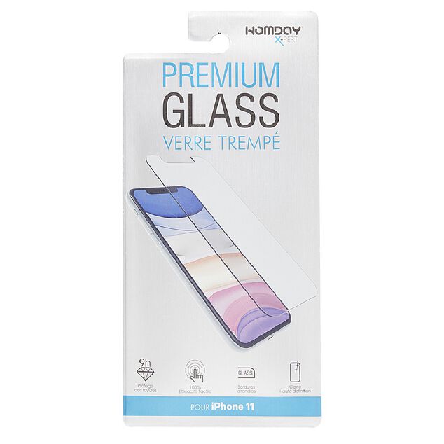 Verre tremp&eacute; pour Iphone XR/11