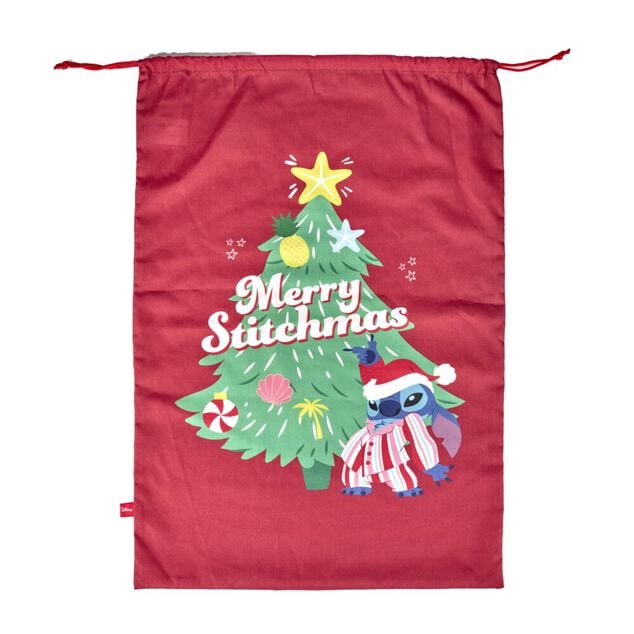 Sac r&eacute;utilisable de No&euml;l Disney Stitch x3