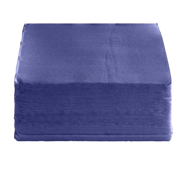 Serviette papier carr&eacute; Bleu nuit x40