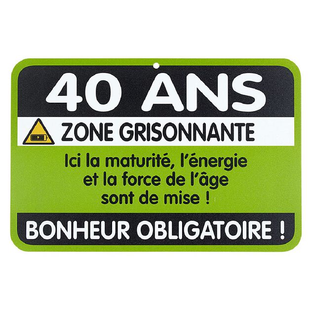 Plaque de porte humoristique