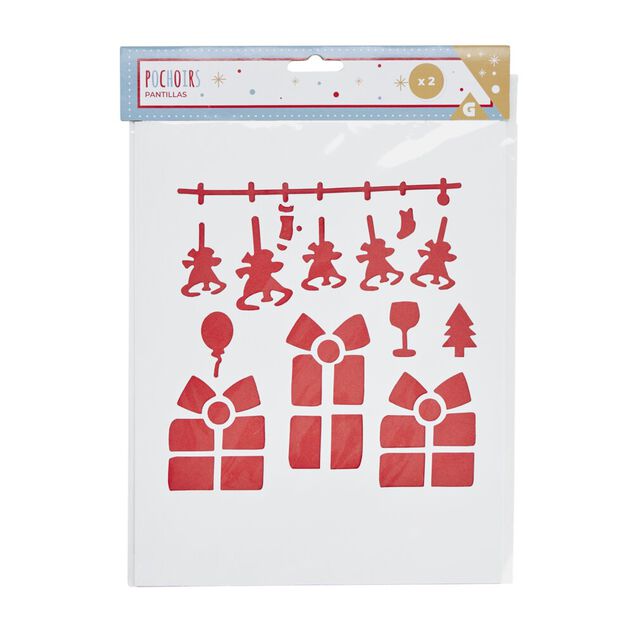 Pochoir de No&euml;l (plusieurs mod&egrave;les)