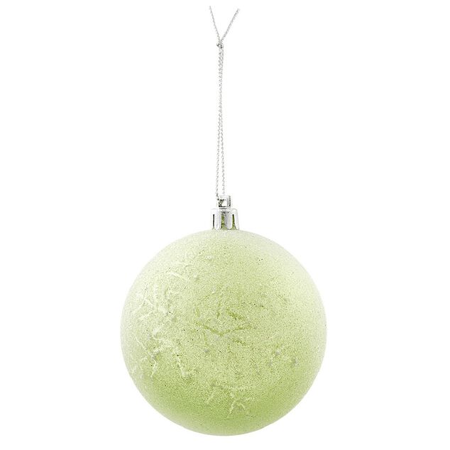 Boule de No&euml;l transparente &agrave; paillettes