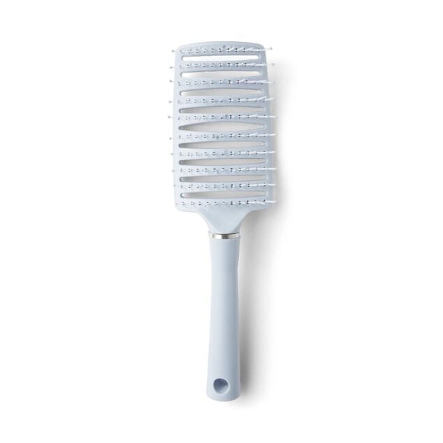 Brosse &agrave; cheveux en plastique 3 coloris