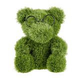 D&eacute;coration de jardin &agrave; poser gazon vert ourson 28x25xH35cm