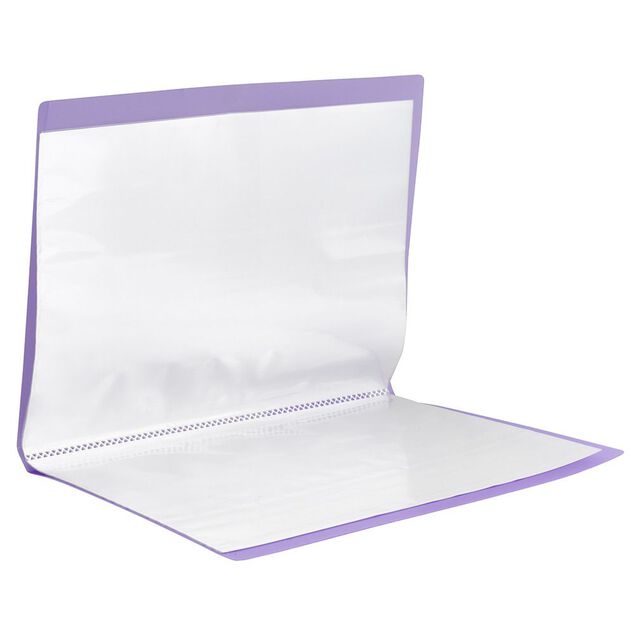 Prot&egrave;ge document A4 couverture violet transparent 60 vues