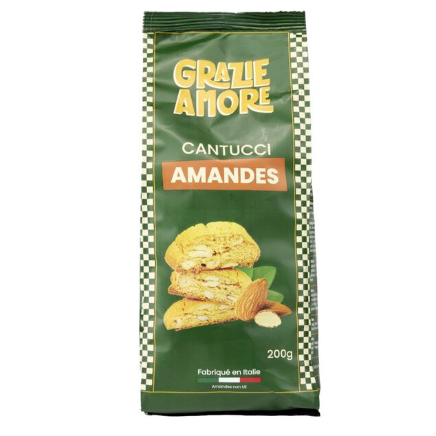Biscuits aux amandes Cantucci Grazie Amore 200gr