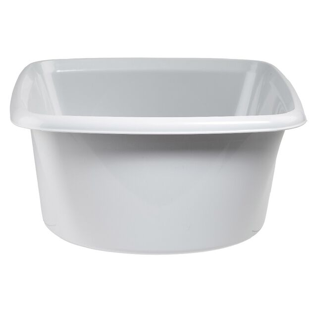 Bassine carr&eacute;e en plastique 9 L