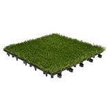 Dalle de jardin x4 gazon synth&eacute;tique clipsable 31x31cm