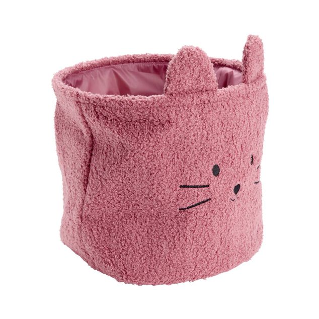 Pani&egrave;re Box Cube enfant bouclette animal mignon avec oreilles &Oslash;30xH27cm (2 mod&egrave;les)