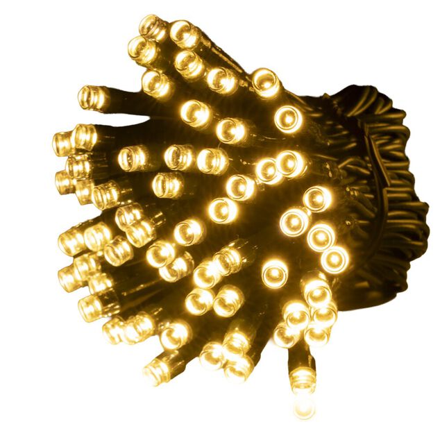 Guirlande de No&euml;l lumineuse 50LED blanc chaud L375cm